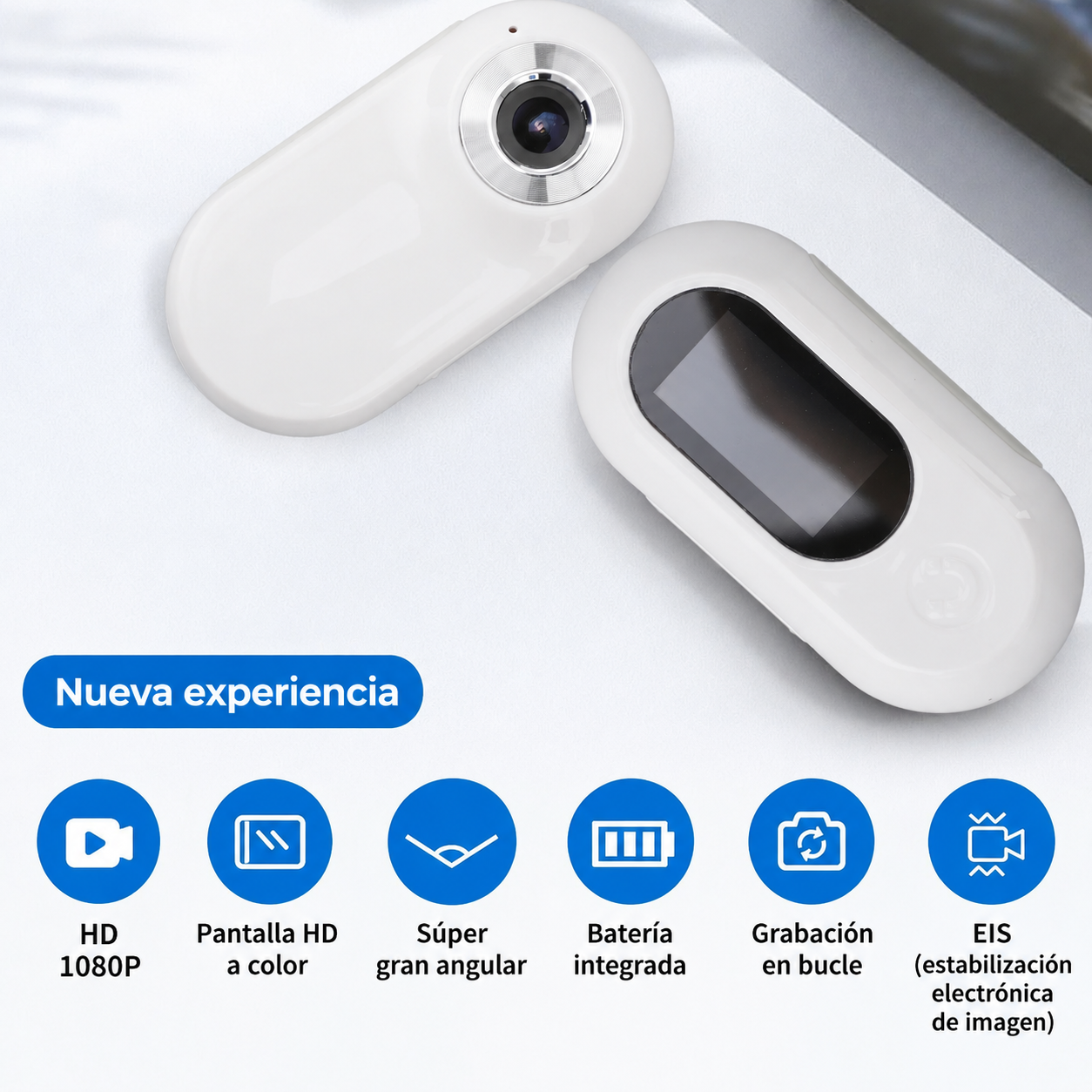 Collar con Cámara HD 1080P 170° para Perros y Gatos