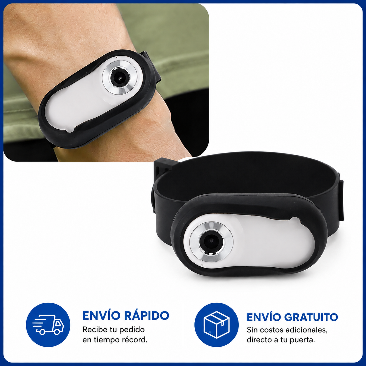 Collar con Cámara HD 1080P 170° para Perros y Gatos